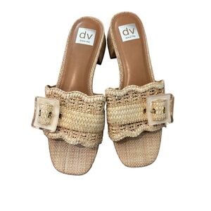 Dolce Vita Women’s Raffia Sandal with Buckle